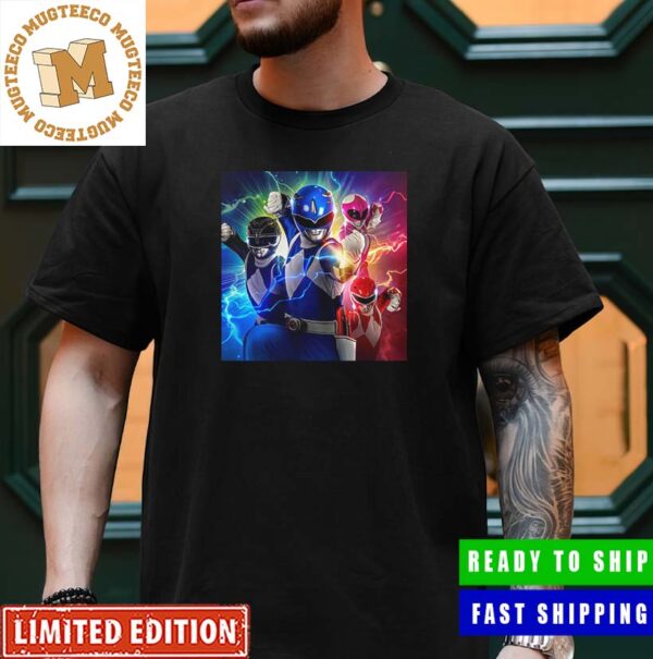 Mighty Morphin Power Rangers Once And Always Netflix Release Digital Art Premium Unisex T-Shirt