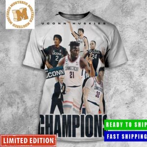 NCAA 2023 The Uconn Huskies The National Champions All Over Print Shirt