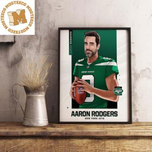 NFL Aaron Rodgers Welcome To New York Jets Decor Poster Canvas