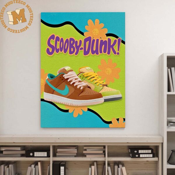 Nike SB Dunk Low Scooby-Doo Cartoon Scooby-Dunk Gift For Sneakerhead Decor Poster Canvas