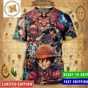 One Piece Team Up Digital Artwork All Over Print Shirt