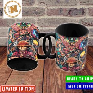 One Piece Team Up Digital Artwork Coffee Ceramic Mug