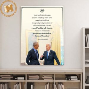 President Biden x Barack Obama Statemert United State Wall Decor Poster Canvas