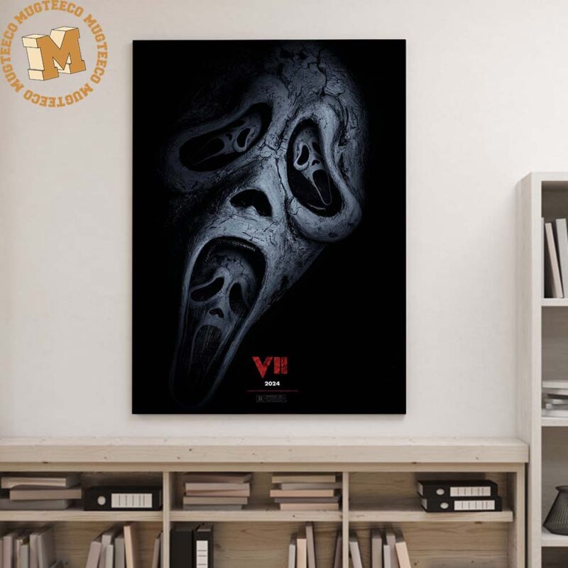 Sceam 7 Ghostface 2024 Fanart Art Poster Canvas Mugteeco