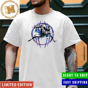 Spider-Man Across The Spider-Verse Mile Morales In Black Suit With Symbol Merchandise For Fans Unisex T-Shirt