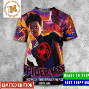 Spider-Man Across The Spider-Verse Official International Poster All Over Print Shirt
