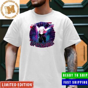 Spider-Man Across The Spider-Verse Spider-Gwen Promotional Art Merchandise Unisex Vintage T-Shirt