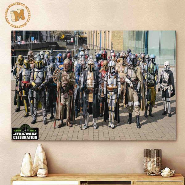 Star Wars Celebration Europe 2023 ‘This Is The Way’ Mandalore Clan Bounty Hunter Cosplay By Fans Decor Poster Canvas