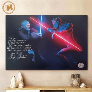 Star Wars Give A Way Rare Star Wars Rebels Obiwan Vs Maul Clash Photo By Stephen Stanton Decor Poster Canvas