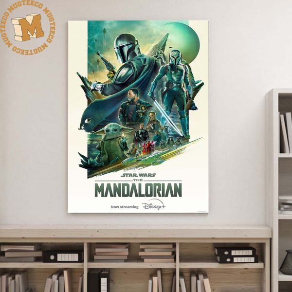 Star Wars The Mandalorian The Season Finale Art Poster Canvas
