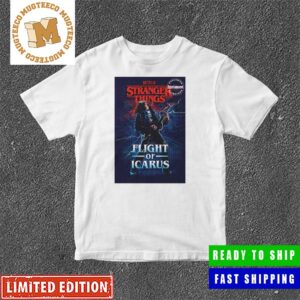 Stranger Things Eddie Munson Flight Of Icarus Prequel Book Guitar Scene Classic T-Shirt