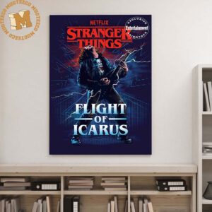 Stranger Things Eddie Munson Flight Of Icarus Prequel Book Guitar Scene Exclusive Wall Decor Poster Canvas