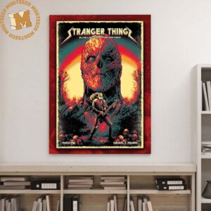 Stranger Things Hellfire Club Tour 86 Featuring Eddie Munson Hawkins x Indiana Decor Poster Canvas