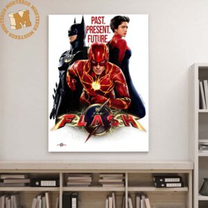 The Flash Movie Past Present Future Batman Supergirl Promotion Decor Poster Canvas