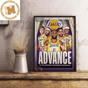 The Lake Show Advance To The Western Conference Semifinals NBA Playoffs Home Decorations Poster Canvas