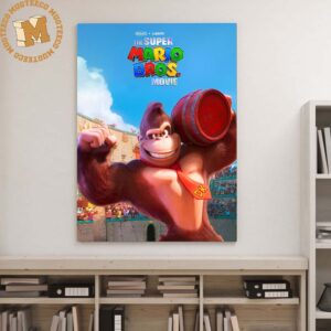 The Super Mario Bros Movie 2023 Donkey Kong Gift For Fans Decor Poster Canvas