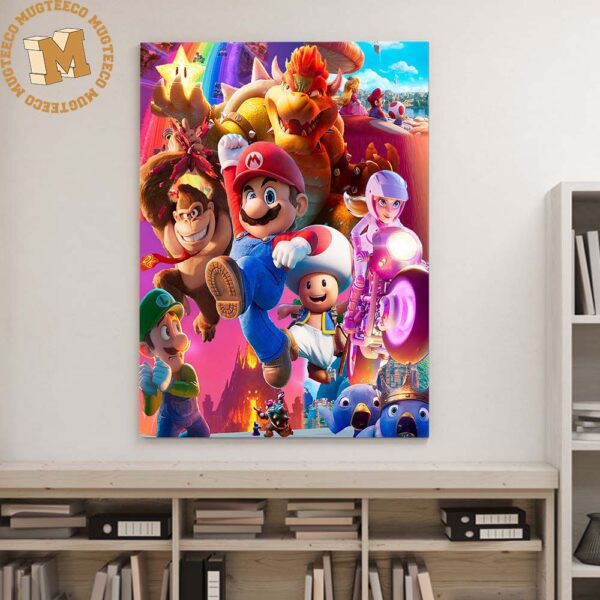 The Super Mario Bros Movie 2023 Fanmade Poster For Fans Decor Poster Canvas