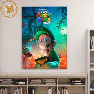 The Super Mario Bros Movie 2023 Luigi Decor Poster Canvas