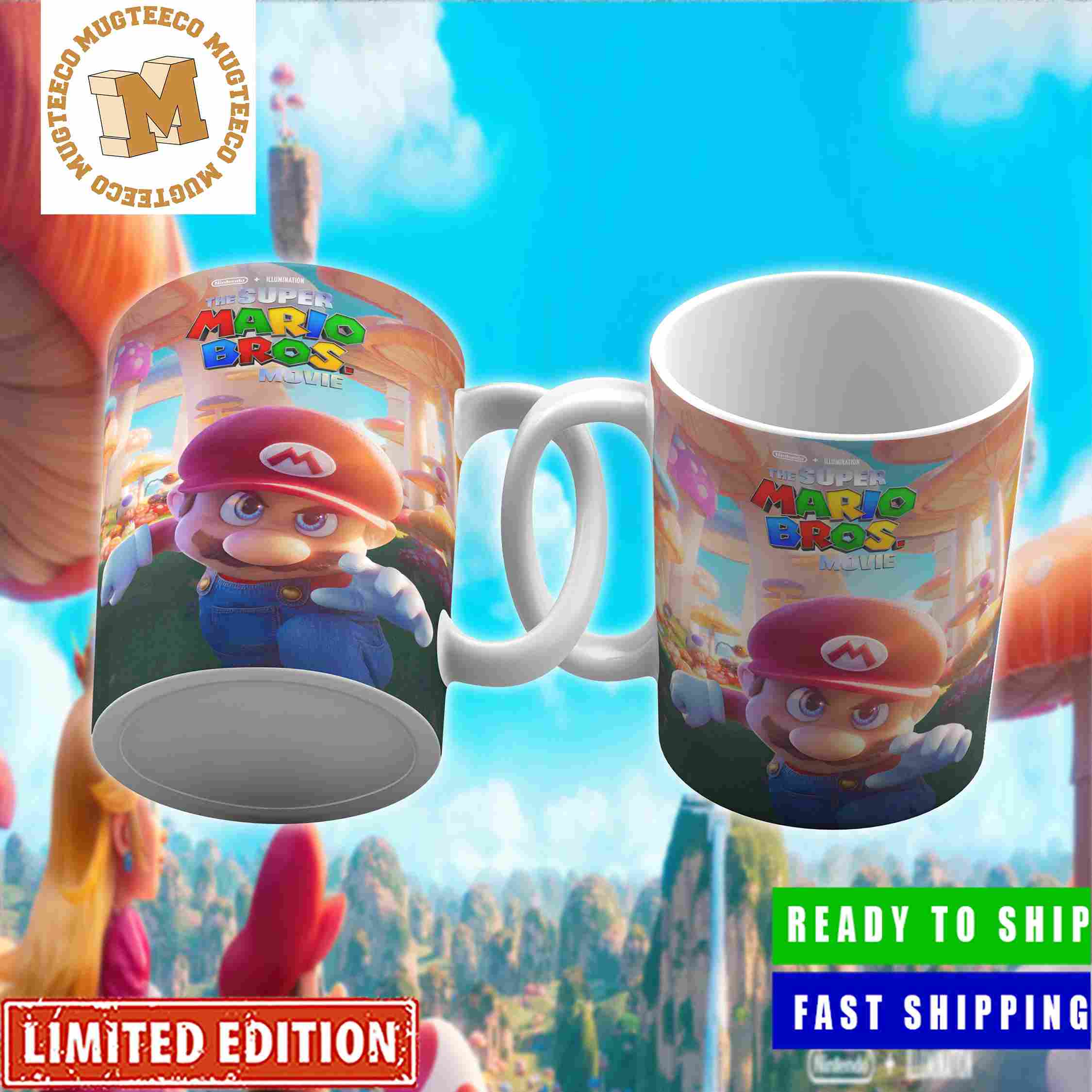 The Super Mario Bros Movie 2023 Mario Coffee Ceramic Mug