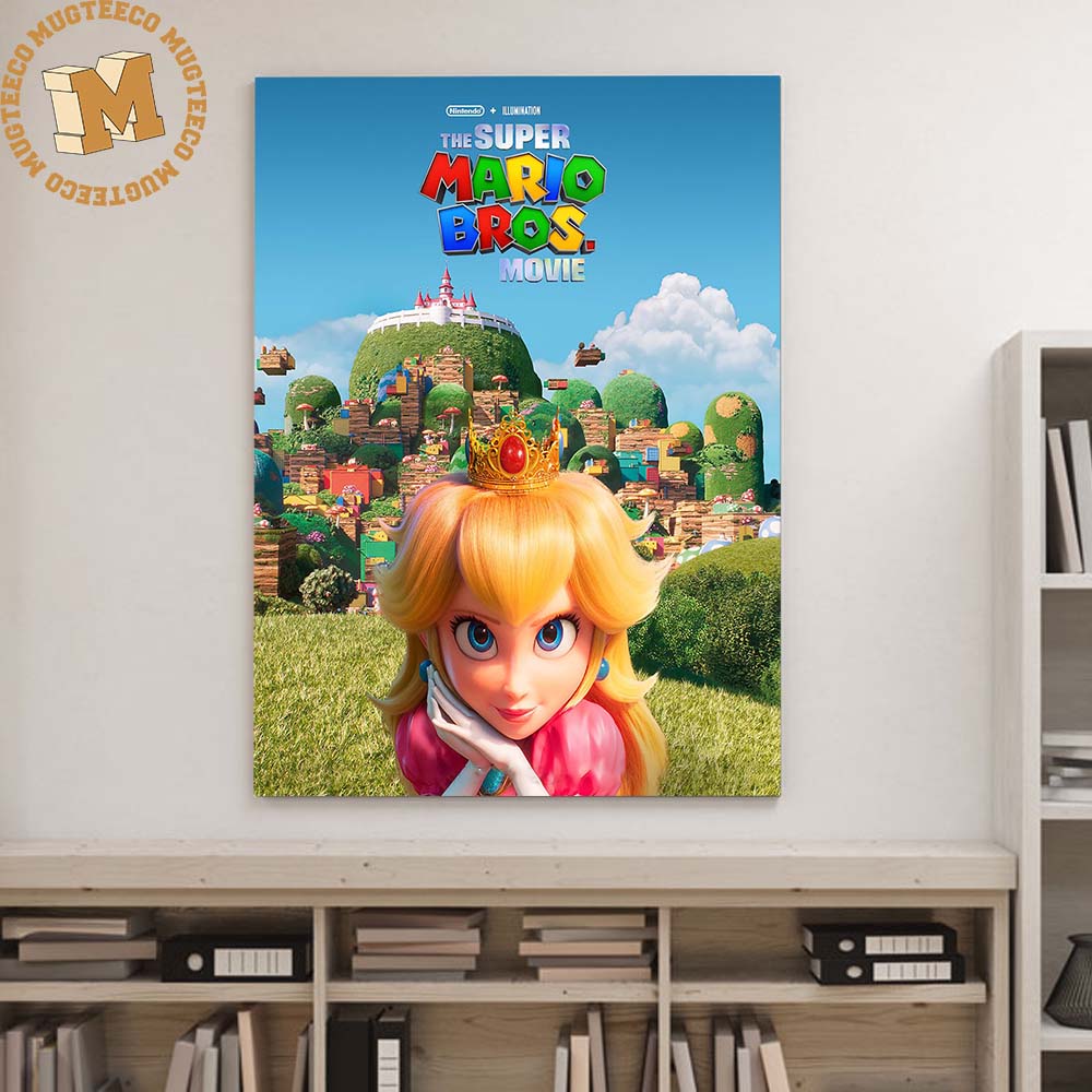 The Super Mario Bros Movie 2023 Princess Peach For Fans Decor Poster Canvas