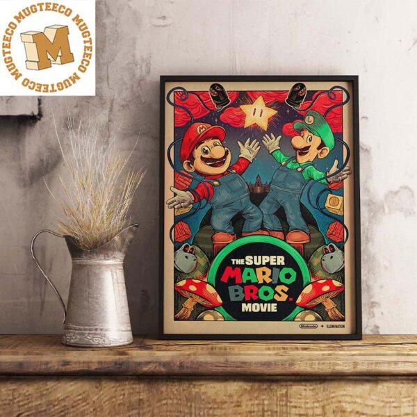 The Super Mario Bros Movie Mario And Luigi Fan Art Alternative Poster Canvas