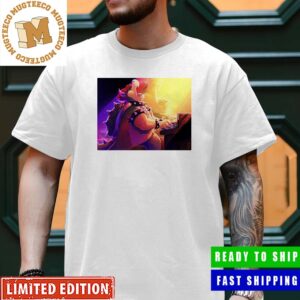 The Super Mario Bros Movie Peaches Is Playing By Bowser Artwork Premium Unisex T-Shirt