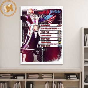 WWE Cody Rhodes American Nightmare Defeated List Gift For Fans Wall Decor Poster Canvas
