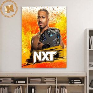 WWE NXT Carmelo Hayes NXT Champion Spring Breaking Decor Poster Canvas