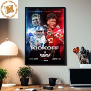 2023 NFL Schedule Kickoff Detroit Lions Vs Kansas City Chiefs Home Decor Poster Canvas