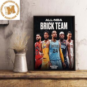 All NBA Brick Team Decorations Poster Canvas