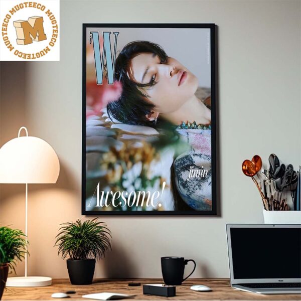 BTS Jimin Dior Global Ambassador On The Feb 2023 Issue Of WKorea Dior Summer 23 Looks Home Decor Poster Canvas