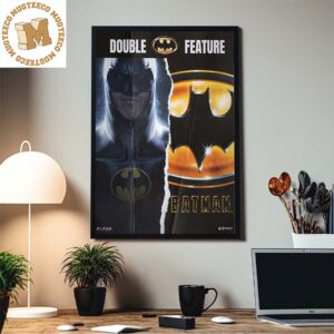 Batman Keaton The Flash Movie Double Feature Home Decor Poster Canvas