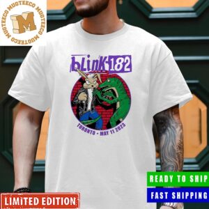 Blink 182 Toronto Event Rabbit Vs Dinosaur By Ian Williams Unisex T-Shirt