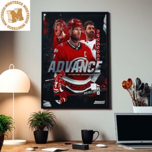 Carolina Hurricanes Advance To Eastern Conference Final Stanley Cup Home Decor Poster Canvas