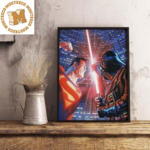Celebrate Star Wars Day Darth Vader Vs Superman May The 4th Be With You Decorations Poster Canvas