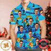 Christmas Gift Custom Personalized Hawaiian Shirt With Face Funny Santa Claus Christmas Shirt With Machine Gun 2023