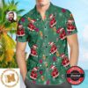Christmas Gift Custom Personalized Hawaiian Shirt With Face Santa Claus Christmas Shirt For Men 2023