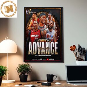 Congrats The Miami Heat Advance To The NBA Finals 2023 Home Decor Poster Canvas
