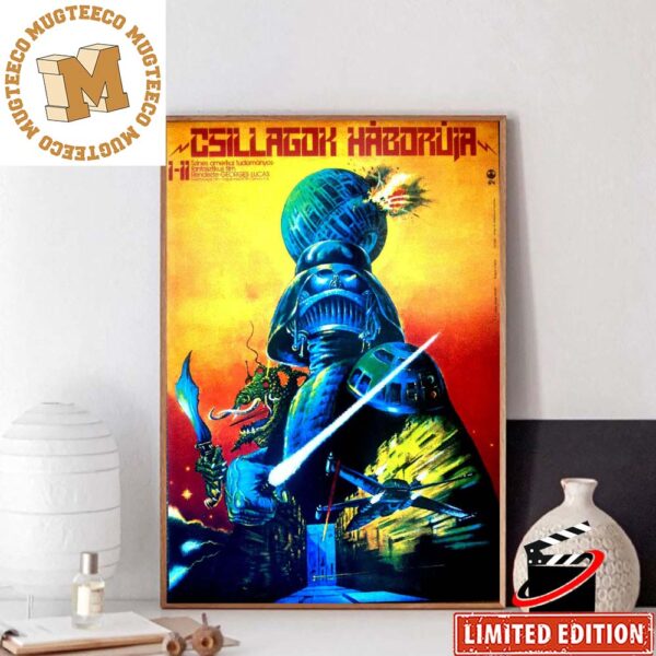 Darth Vader Jedi Empire Skywalker Hungarian Star Wars Poster Home Decor