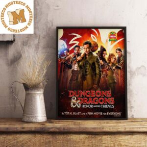 Dungeons And Dragons Honor Among Thieve With Rotten Tomatoes Certificate Decorations Poster Canvas