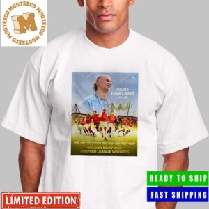 Erling Haaland 2022-23 Golden Boot And Premier League Winners Unisex T-Shirt