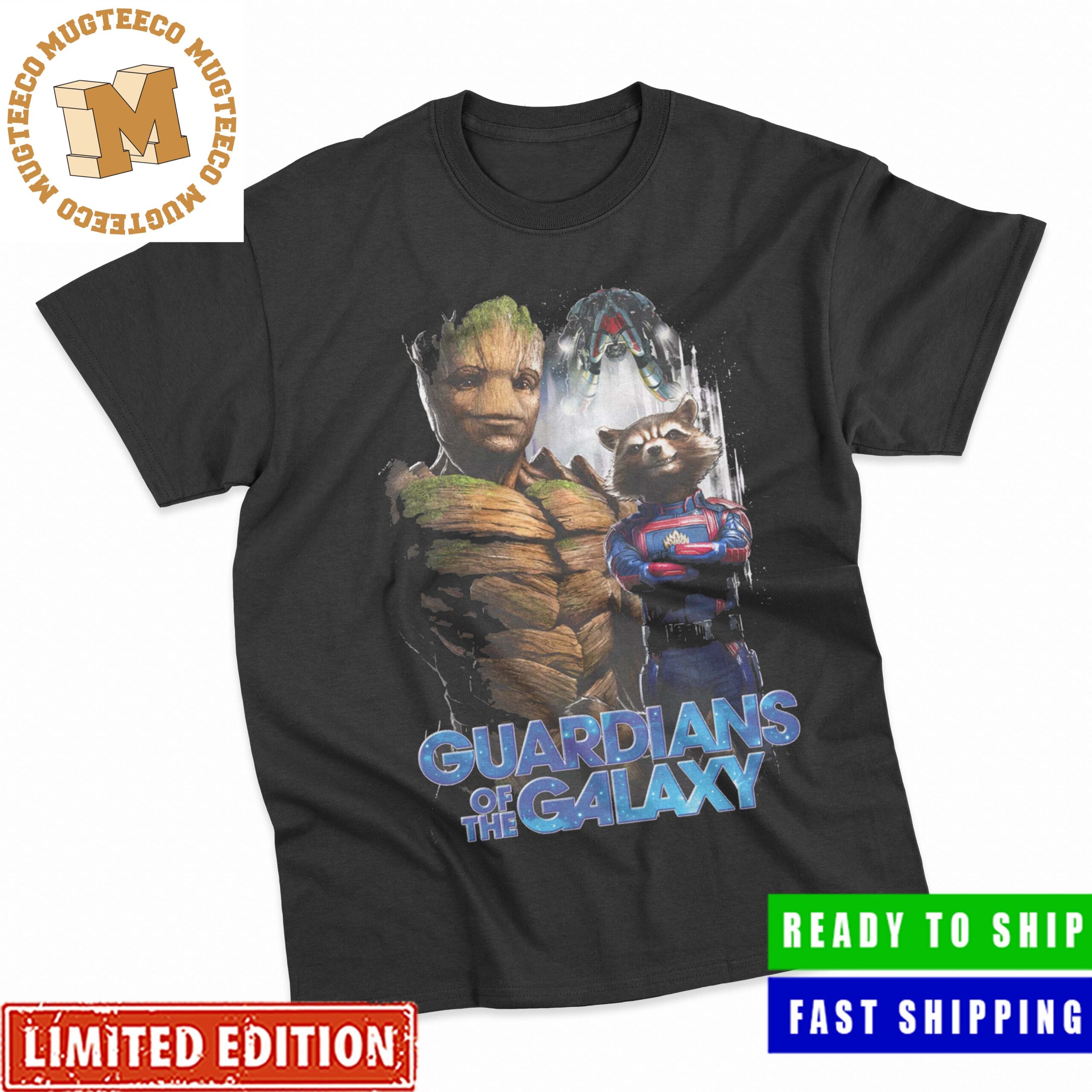 Groot And Captain Rocket Guardians Of The Galaxy Vol 3 Classic T-Shirt