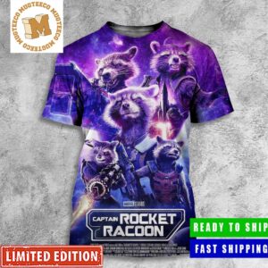 Guardians Of The Galaxy Vol 3 Captain Rocket Racoon Hero Of The Trilogy All Over Print Shirt