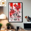 Hockey Canada World Champions Du Monde Ice Hockey World Championship Home Decor Poster Canvas