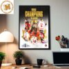 Hockey Canada Are The 2023 IIHF Worlds Champions Golden Medal Home Decor Poster Canvas