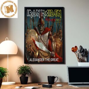 Iron Maiden The Future Past Tour 2023 Alexander The Great Home Decor Poster Canvas