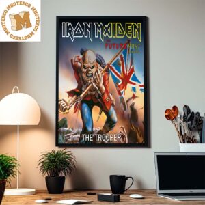 Iron Maiden The Future Past Tour 2023 The Trooper Home Decor Poster Canvas