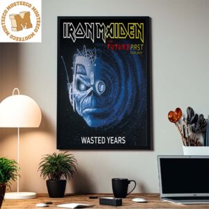 Iron Maiden The Future Past Tour 2023 Wasted Years Home Decor Poster Canvas