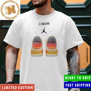J Balvin x Air Jordan 3 Butt Colorful Radiant Sneaker Style T-Shirt