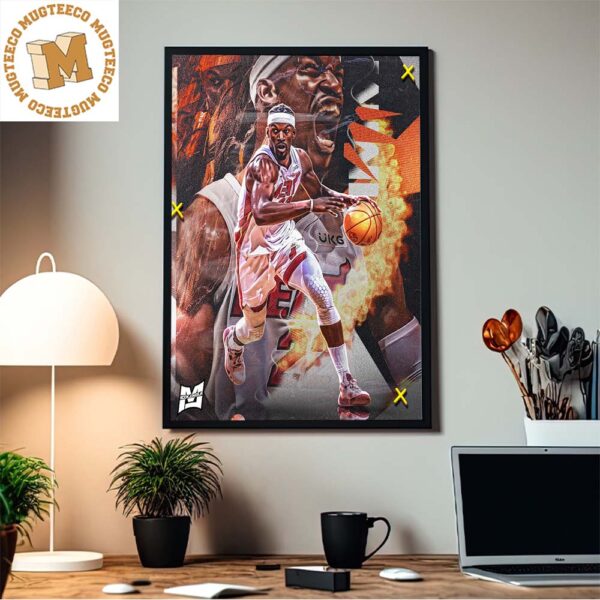 Jimmy Butler Playoffs Mode From Miami Heat Home Decor Poster Canvas